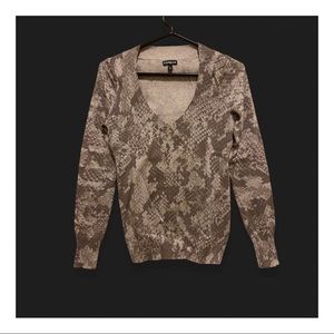 Express Animal Print Sweater